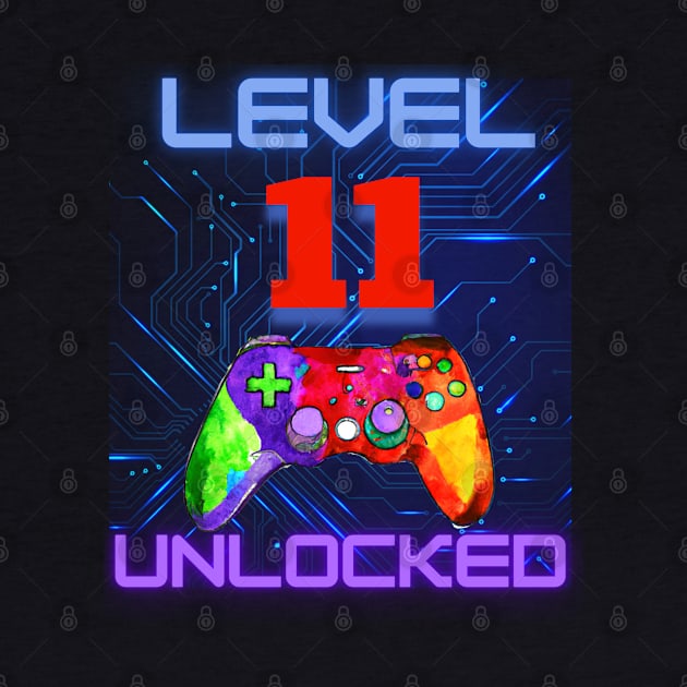 Level "11" Unlocked Ultimate Gamer Design by BesTees